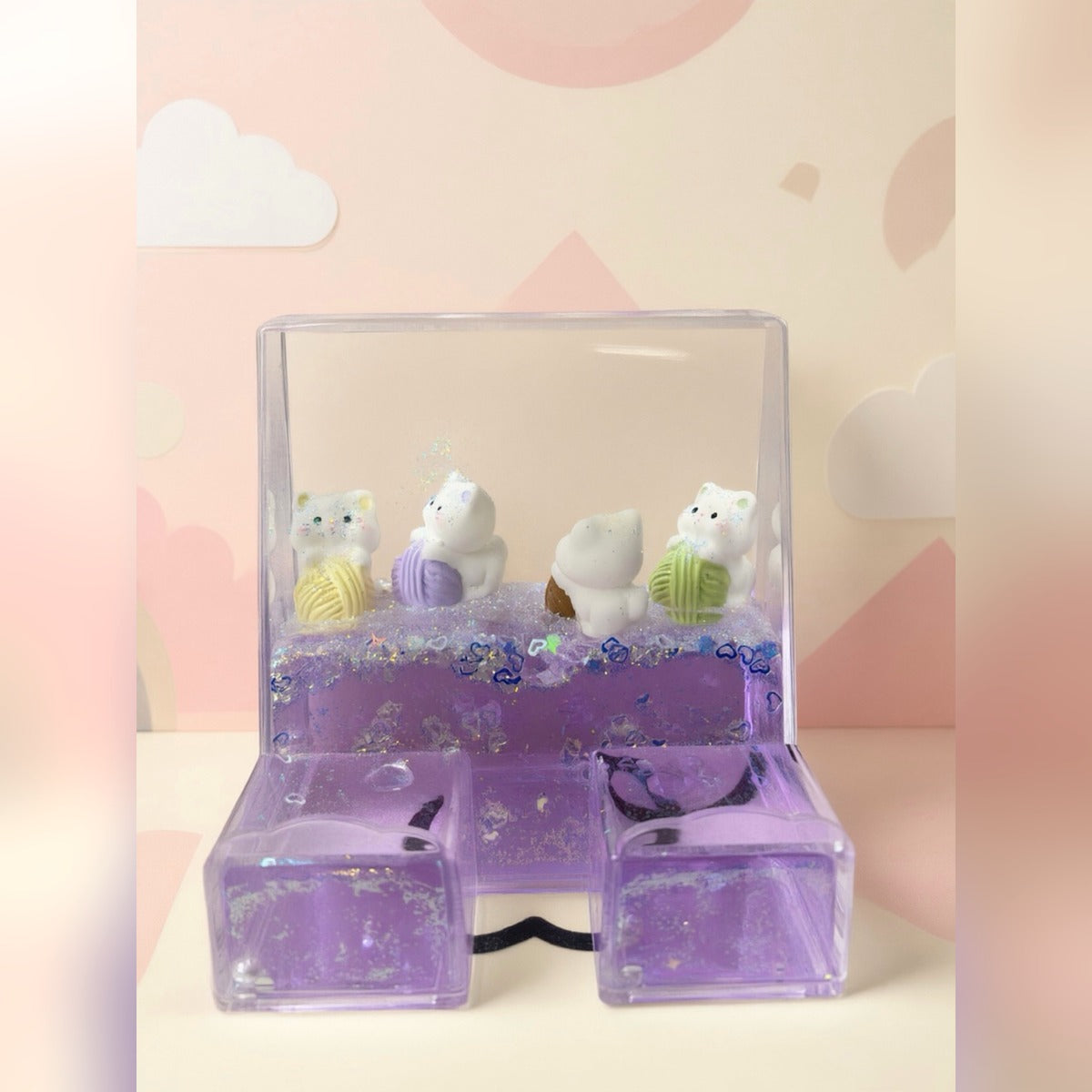 Purple Kittens phone stand